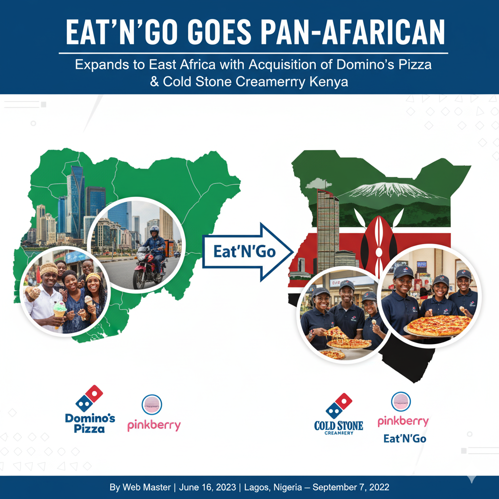 EAT’N’GO EXPANDS TO EAST AFRICA: ACQUIRES DOMINO’S PIZZA AND COLD STONE FRANCHISE